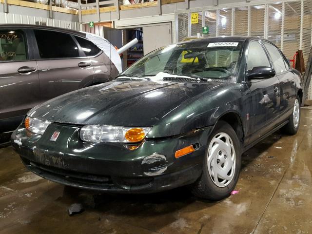 1G8ZK52781Z340741 - 2001 SATURN SL2 GREEN photo 2