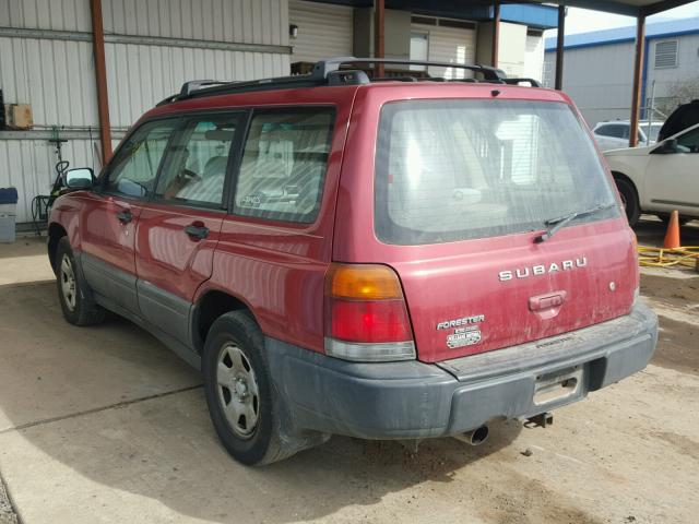 JF1SF635XWH772796 - 1998 SUBARU FORESTER L RED photo 3