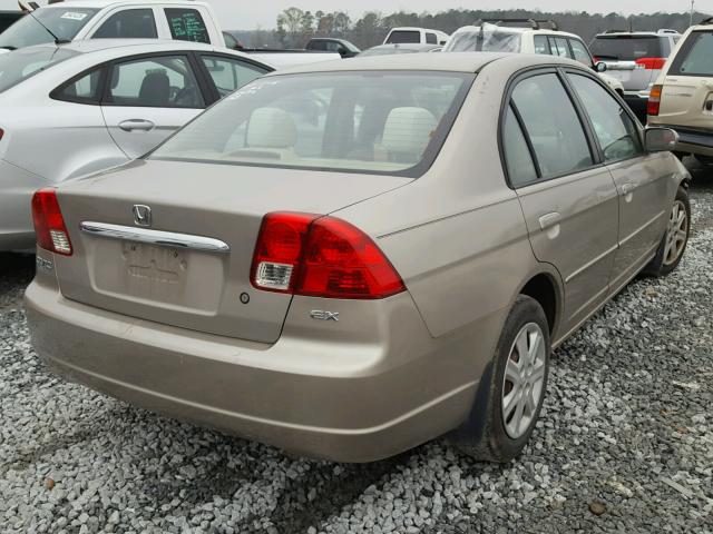 2HGES26853H571123 - 2003 HONDA CIVIC EX TAN photo 4