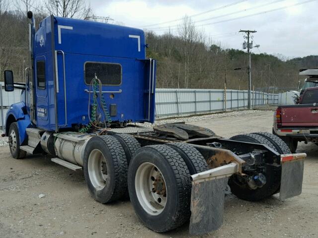 1XKZDP9X6FJ450618 - 2015 KENWORTH CONSTRUCTI BLUE photo 3