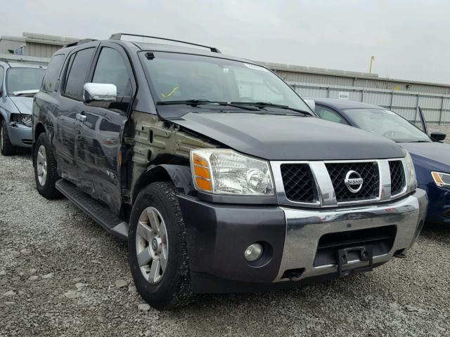 5N1AA08B65N718827 - 2005 NISSAN ARMADA SE BLACK photo 1