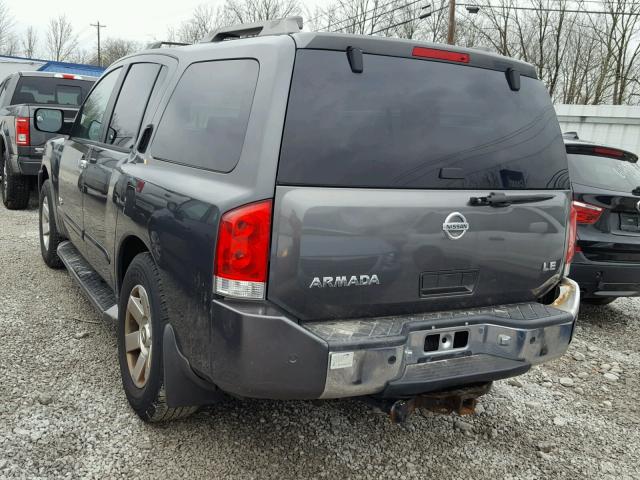 5N1AA08B65N718827 - 2005 NISSAN ARMADA SE BLACK photo 3