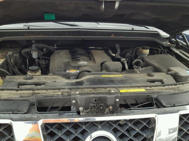 5N1AA08B65N718827 - 2005 NISSAN ARMADA SE BLACK photo 7