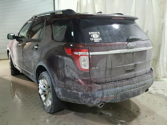 1FMHK8D85CGA81094 - 2012 FORD EXPLORER X RED photo 3