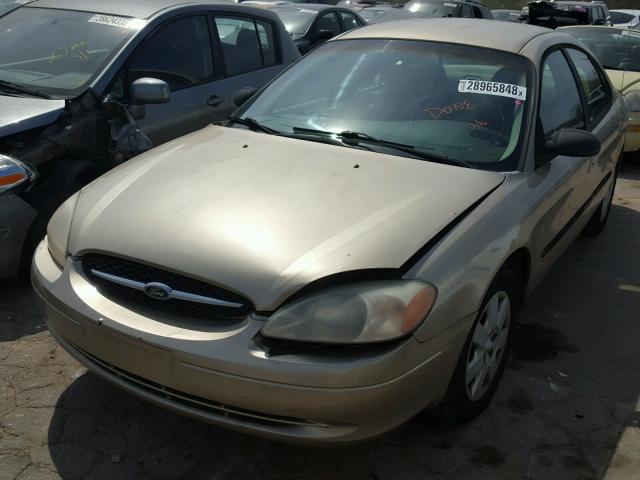 1FAFP52U01A139470 - 2001 FORD TAURUS LX GOLD photo 2