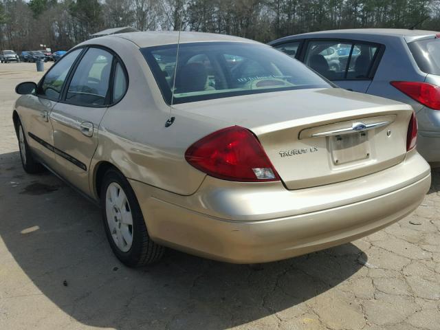 1FAFP52U01A139470 - 2001 FORD TAURUS LX GOLD photo 3