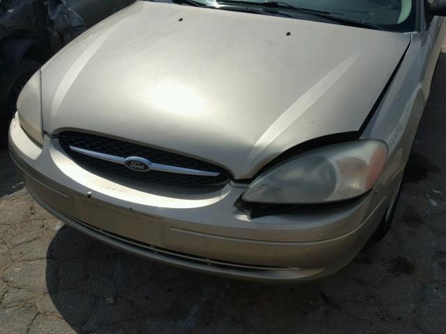 1FAFP52U01A139470 - 2001 FORD TAURUS LX GOLD photo 9