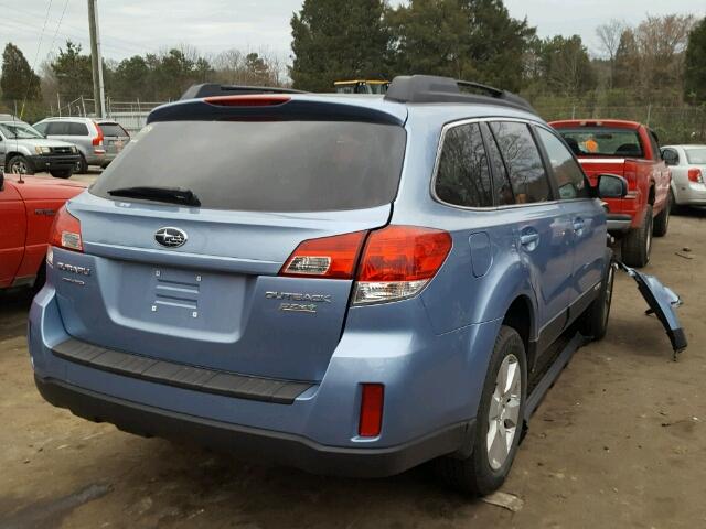 4S4BRBCC7A3385729 - 2010 SUBARU OUTBACK 2. BLUE photo 4