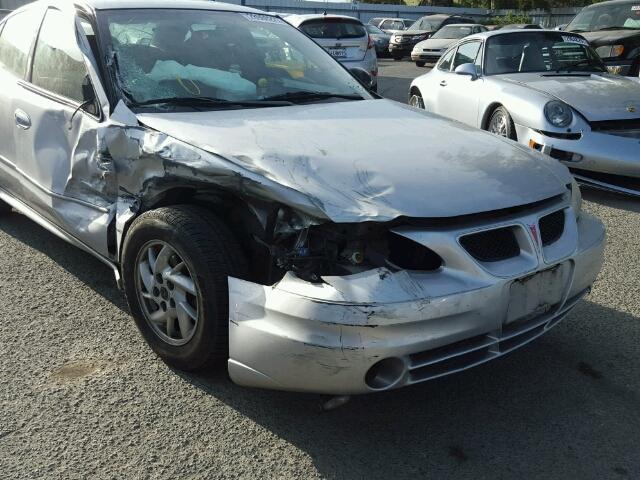 1G2NE52F24C242304 - 2004 PONTIAC GRAND AM S SILVER photo 9