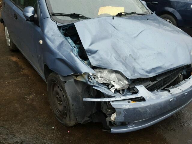 KL1TD66668B074501 - 2008 CHEVROLET AVEO BASE Mavi fotoğraf 9