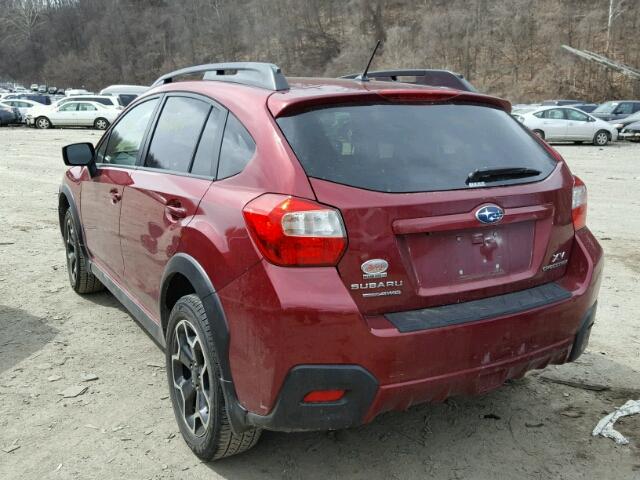 JF2GPACC6F8286714 - 2015 SUBARU XV CROSSTR RED photo 3