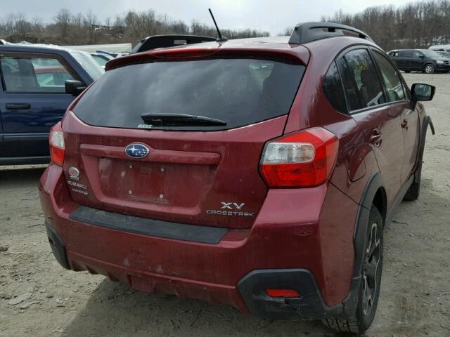 JF2GPACC6F8286714 - 2015 SUBARU XV CROSSTR RED photo 4