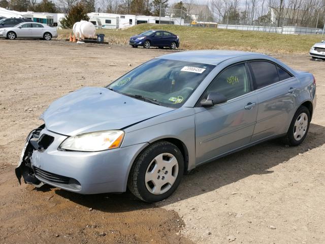 1G2ZF58B474193124 - 2007 PONTIAC G6 VALUE L BLUE photo 2