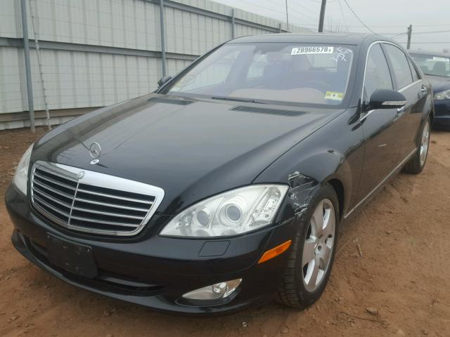 WDDNG86X37A092123 - 2007 MERCEDES-BENZ S 550 4MAT BLACK photo 2