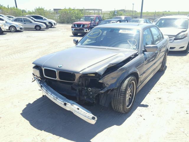 WBAGH834X1DP26752 - 2001 BMW 740 IL CHARCOAL photo 2