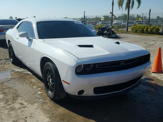 2C3CDZAGXFH709836 - 2015 DODGE CHALLENGER WHITE photo 1