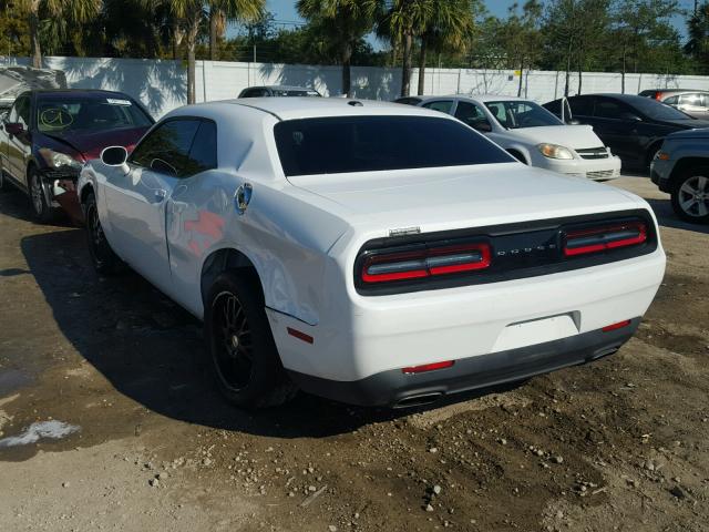 2C3CDZAGXFH709836 - 2015 DODGE CHALLENGER WHITE photo 3