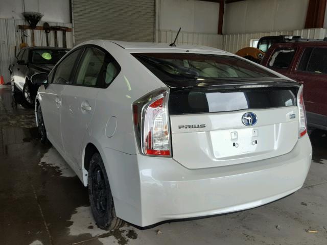 JTDKN3DU8D0355187 - 2013 TOYOTA PRIUS WHITE photo 3