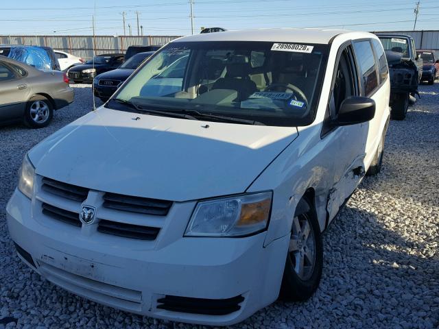 2D8HN44E39R584268 - 2009 DODGE GRAND CARA WHITE photo 2