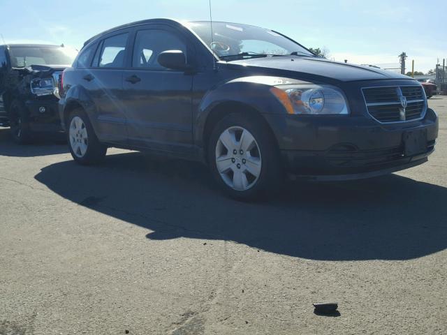 1B3HB48B37D113701 - 2007 DODGE CALIBER SX BLACK photo 1