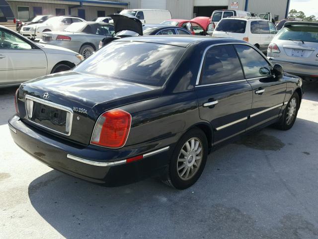 KMHFU45E85A408432 - 2005 HYUNDAI XG 350 BLACK photo 4