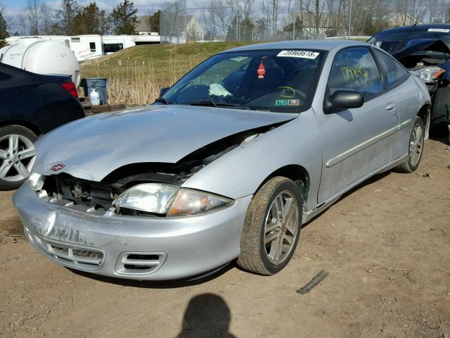 1G1JC124727456968 - 2002 CHEVROLET CAVALIER SILVER photo 2