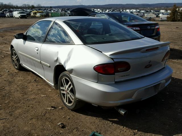 1G1JC124727456968 - 2002 CHEVROLET CAVALIER SILVER photo 3