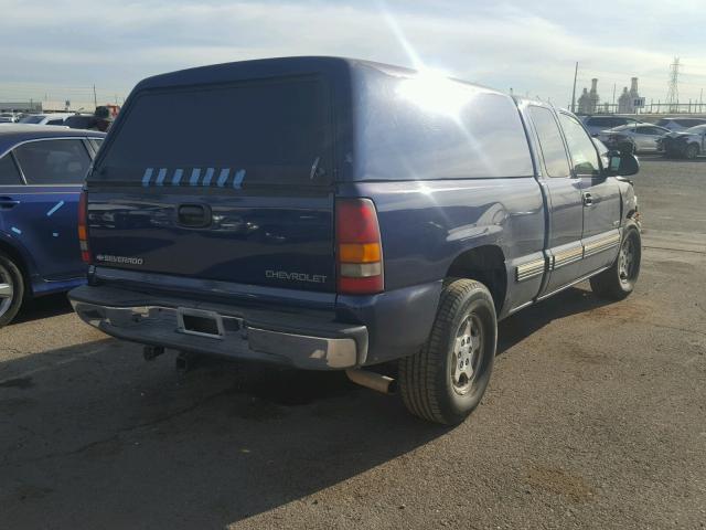 2GCEC19V721178190 - 2002 CHEVROLET SILVERADO BLUE photo 4