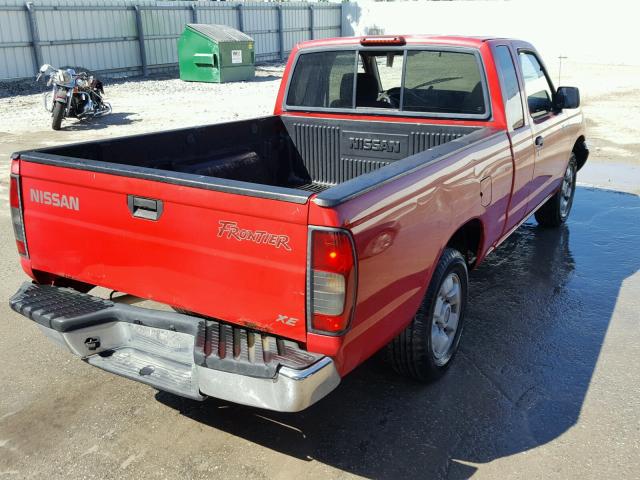 1N6DD26S6YC381726 - 2000 NISSAN FRONTIER K RED photo 4