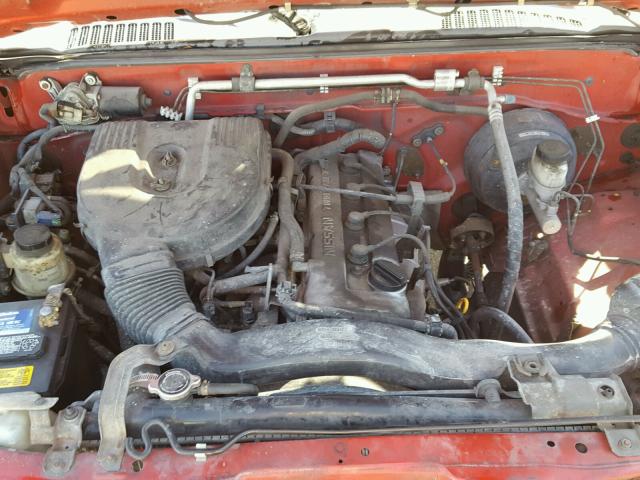 1N6DD26S6YC381726 - 2000 NISSAN FRONTIER K RED photo 7