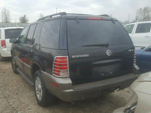 4M2ZU86W84ZJ15382 - 2004 MERCURY MOUNTAINEE BLACK photo 3