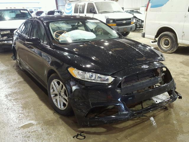 1FA6P0H78E5388313 - 2014 FORD FUSION SE BLACK photo 1