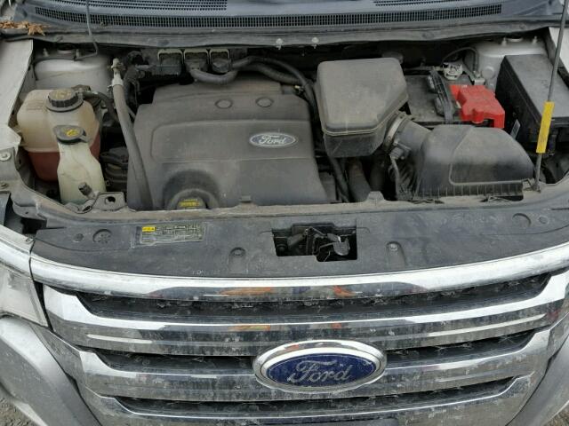 2FMDK4JC0DBB40819 - 2013 FORD EDGE SEL SILVER photo 7