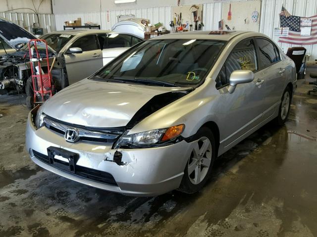 JHMFA16886S002987 - 2006 HONDA CIVIC EX SILVER photo 2