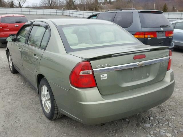 1G1ZT54885F177792 - 2005 CHEVROLET MALIBU LS მწვანე ფოტო 3