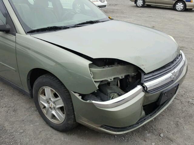 1G1ZT54885F177792 - 2005 CHEVROLET MALIBU LS მწვანე ფოტო 9
