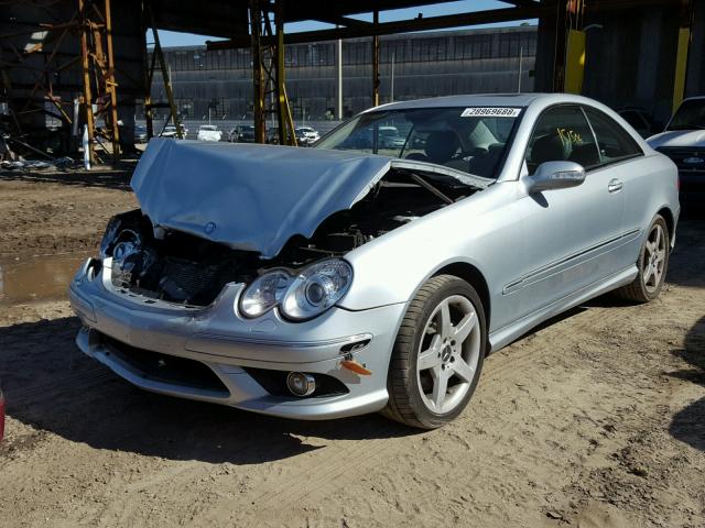 WDBTJ75J46F168250 - 2006 MERCEDES-BENZ CLK 500 BLUE photo 2