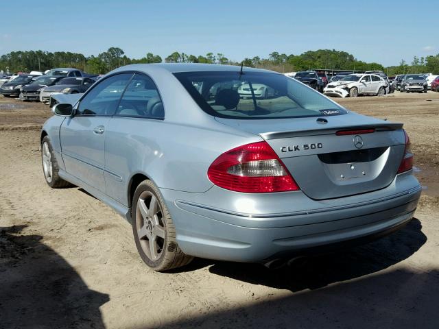 WDBTJ75J46F168250 - 2006 MERCEDES-BENZ CLK 500 BLUE photo 3