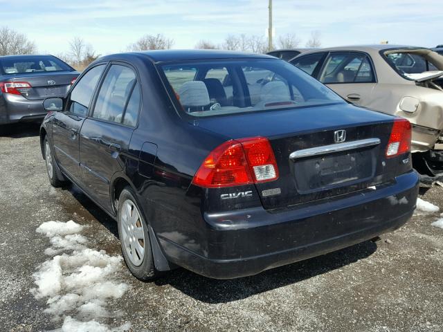 2HGES267X3H552459 - 2003 HONDA CIVIC EX 黑色 照片 3