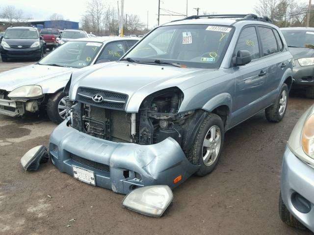 KM8JM12B35U184889 - 2005 HYUNDAI TUCSON TEAL photo 2