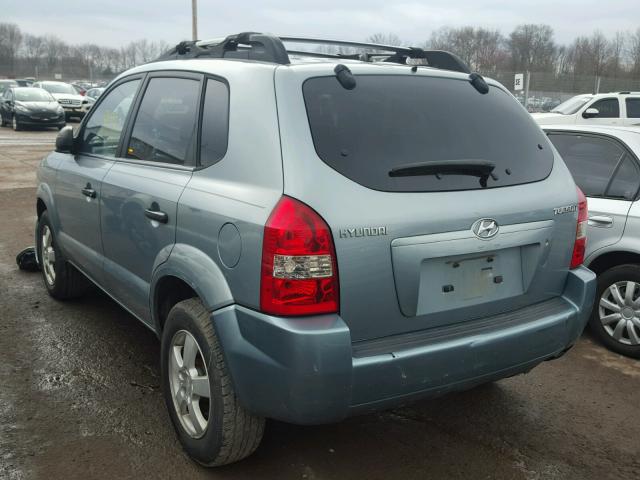 KM8JM12B35U184889 - 2005 HYUNDAI TUCSON TEAL photo 3