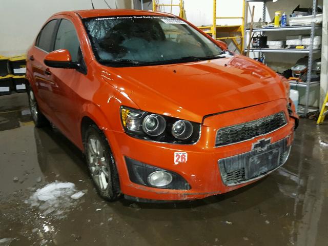 1G1JC5SH6C4208207 - 2012 CHEVROLET SONIC LT ORANGE photo 1