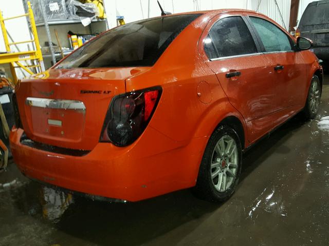 1G1JC5SH6C4208207 - 2012 CHEVROLET SONIC LT ORANGE photo 4