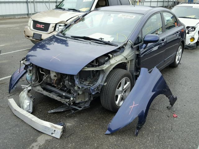 19XFA16649E026548 - 2009 HONDA CIVIC BLUE photo 2