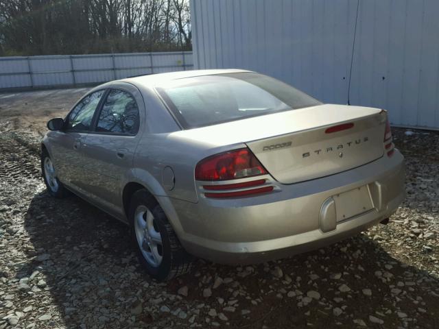 1B3EL46X95N703472 - 2005 DODGE STRATUS SX BEIGE photo 3