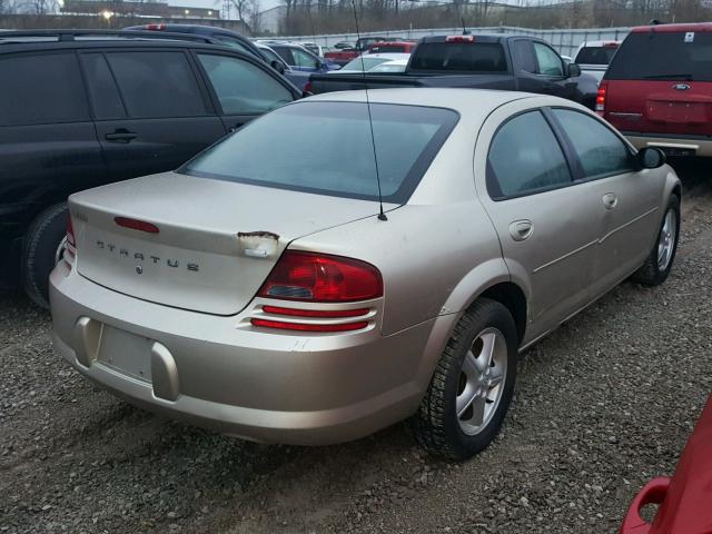 1B3EL46X95N703472 - 2005 DODGE STRATUS SX BEIGE photo 4