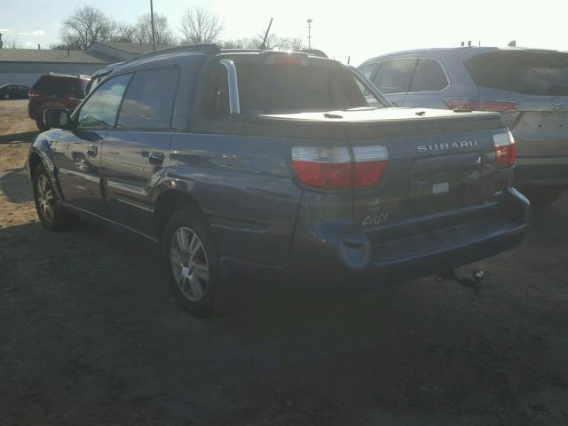 4S4BT63C455106210 - 2005 SUBARU BAJA TURBO BLUE photo 3