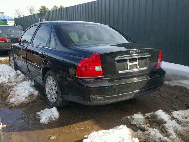 YV1TH592551412062 - 2005 VOLVO S80 2.5T BLACK photo 3