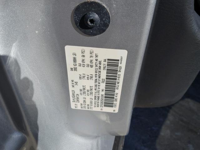 3D7KS28D25G816349 - 2005 DODGE RAM 2500 S SILVER photo 10