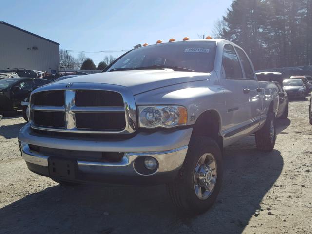 3D7KS28D25G816349 - 2005 DODGE RAM 2500 S SILVER photo 2